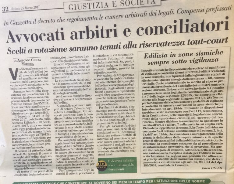 Verso la Giustizia delle Parti