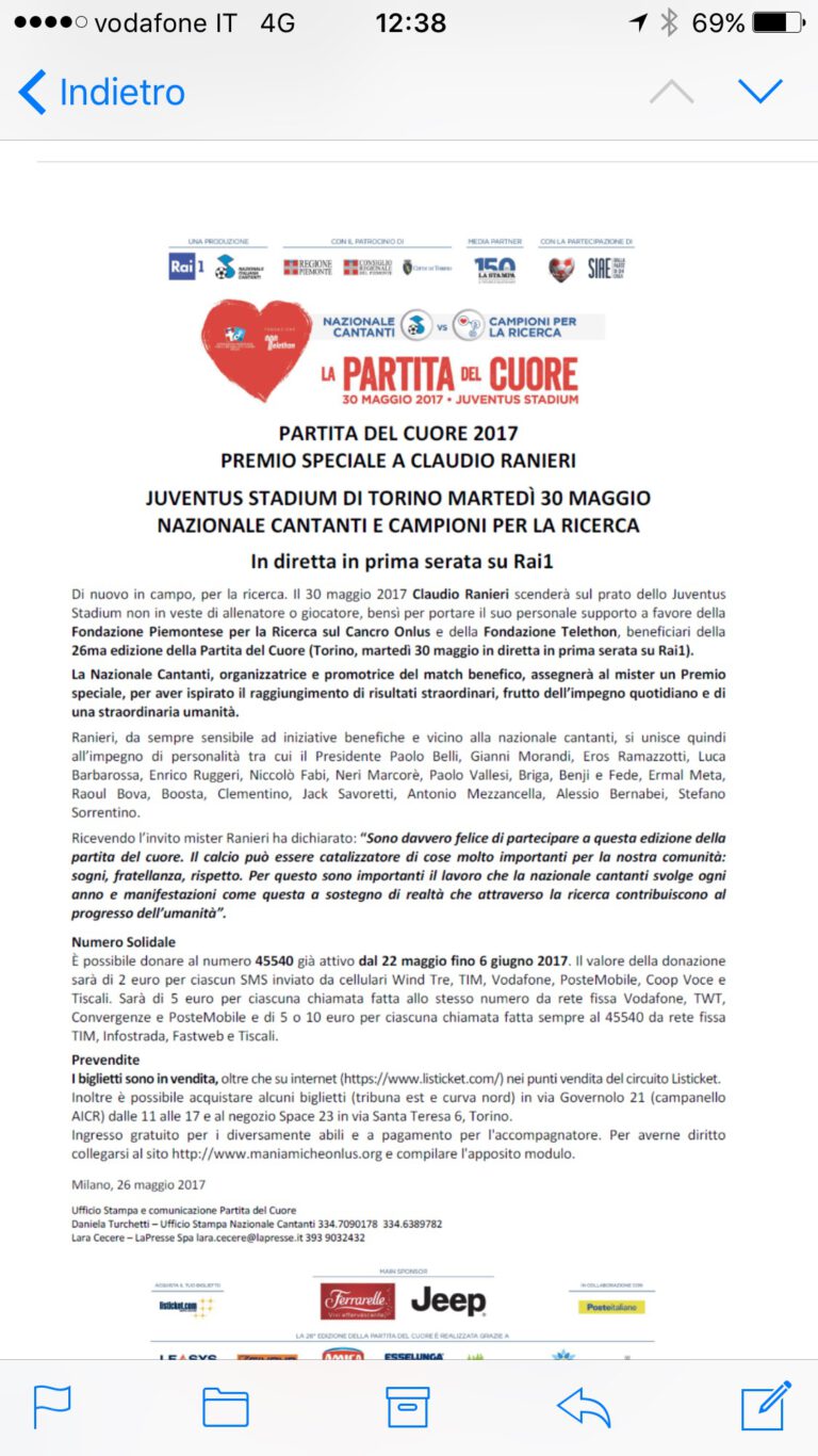 La partita del Cuore