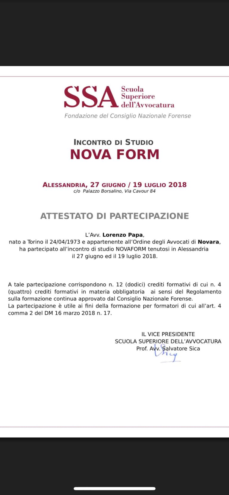 Scuola Superiore Avvocatura