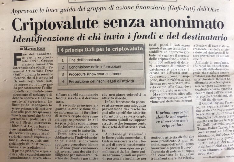 Il valore delle informazioni